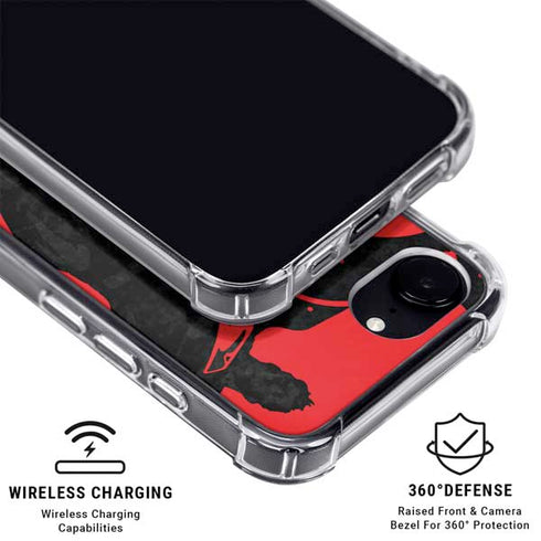 DC Comics Superman Silhouette Flying iPhone 16e Clear Case